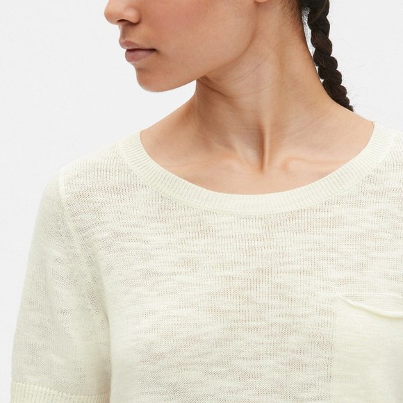 EUC Gap Crewneck Pocket Sweater in Slub Cotton - Picture 4 of 9